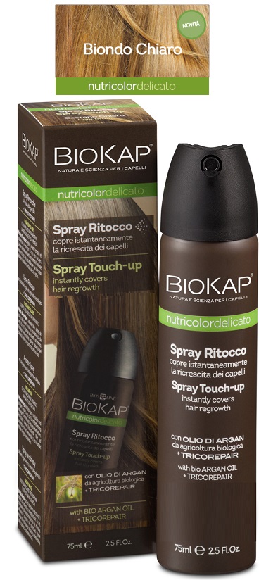 BIOS LINE  BIOKAP NUTRICOLOR DELICATO SPRAY RITOCCO BIONDO CHIARO 75 ML - farmachicca