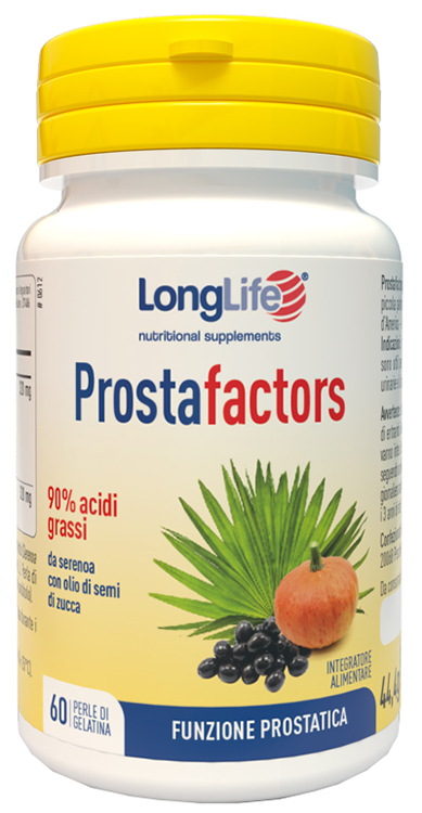 LONGLIFE PROSTAFACTORS 60 PERLE DI GELATINA - farmachicca