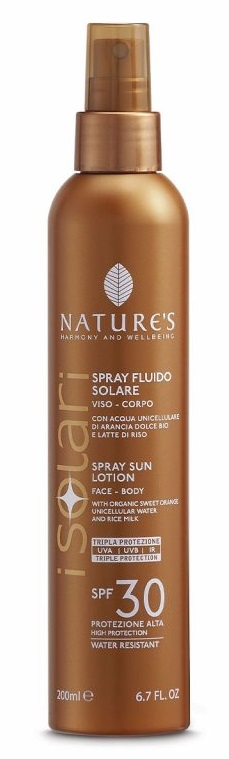 NATURES I SOLARI SPRAY FLUIDO SPF30 200 ML - farmachicca