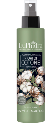 EUPHIDRA ACQUA PROFUMATA COTONE IN FLACONE CON ETICHETTA POMPA SPRAY - farmachicca