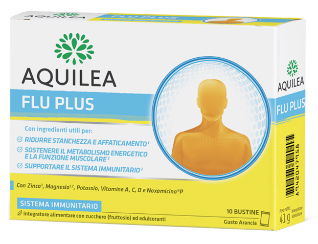 AQUILEA FLU PLUS 10 BUSTINE - farmachicca