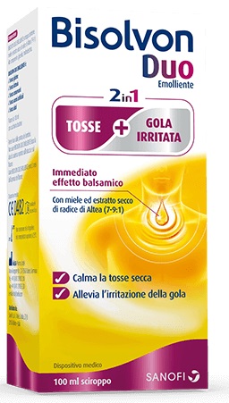 BISOLVON DUO SCIROPPO EMOLLIENTE 100 ML - farmachicca