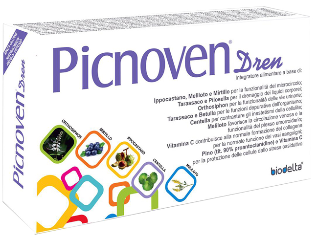 PICNOVEN DREN 100 COMPRESSE 62 G - farmachicca