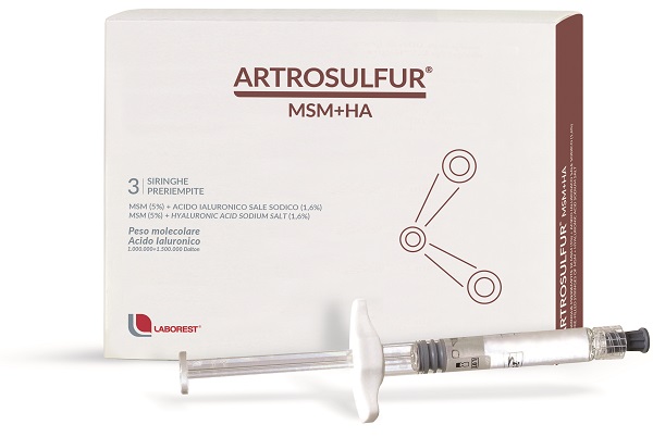 ARTROSULFUR MSM+HA 3 SIRINGHE PRERIEMPITE - farmachicca