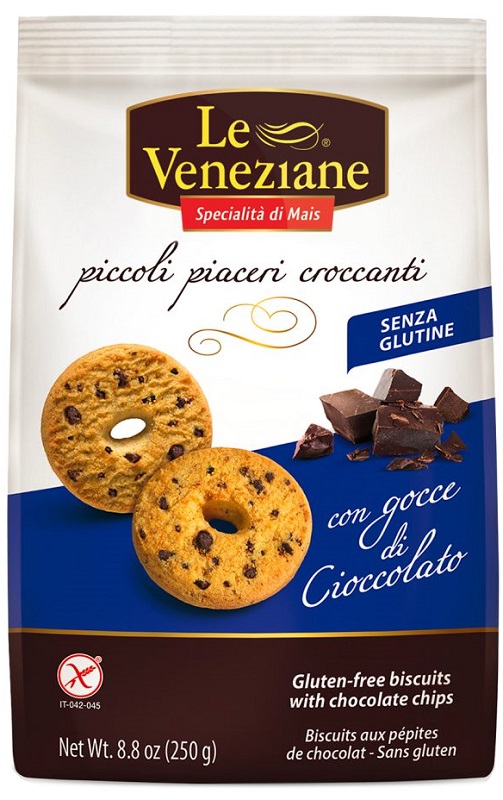 LE VENEZIANE BISCOTTI GOCCE DI CIOCCOLATO 250 G - farmachicca