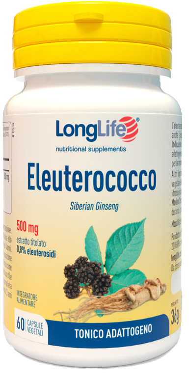 LONGLIFE ELEUTEROCOCCO 0,8% 60 CAPSULE 500MG - farmachicca