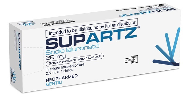SIRINGA PRERIEMPITA INTRA-ARTICOLARE SUPARTZ ACIDO IALURONICO 25 MG 2,5 ML 1 PEZZO - farmachicca