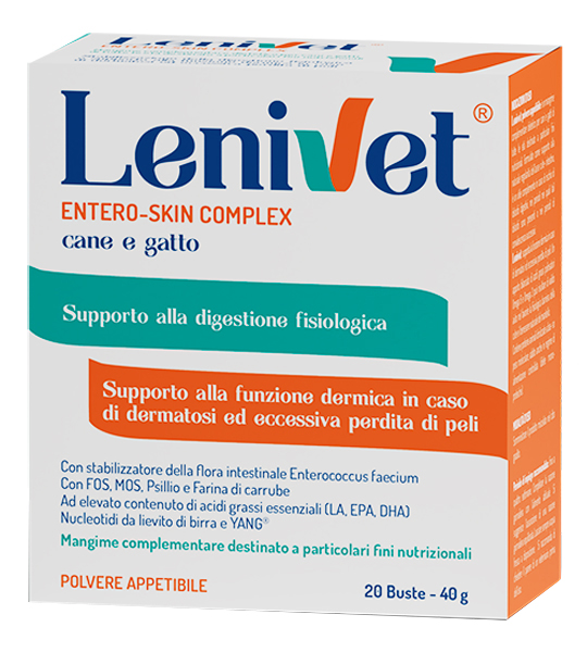 LENIVET ENTERO SKIN COMPLEX 20 BUSTE DA 2000 MG - farmachicca