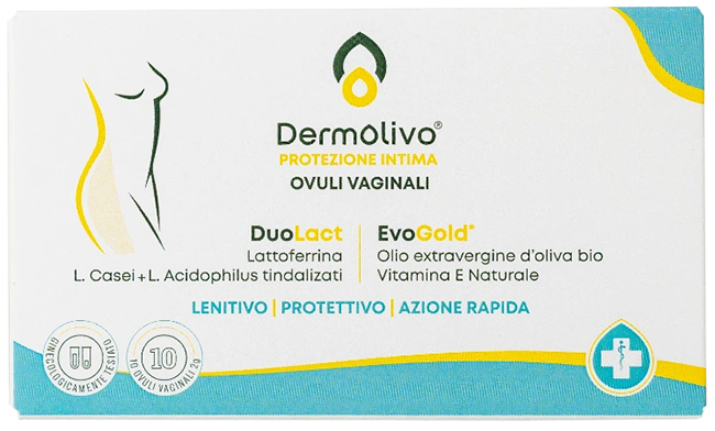 DERMOLIVO OVULI VAGINALI 10 PEZZI - farmachicca