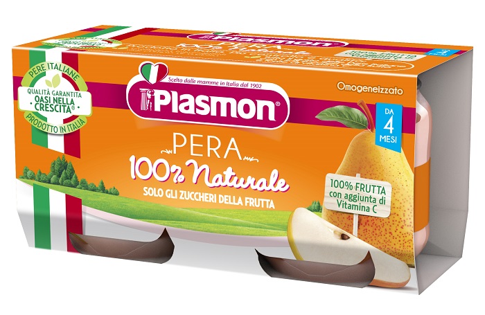 PLASMON OMOGENEIZZATO PERA 2X80 G - farmachicca