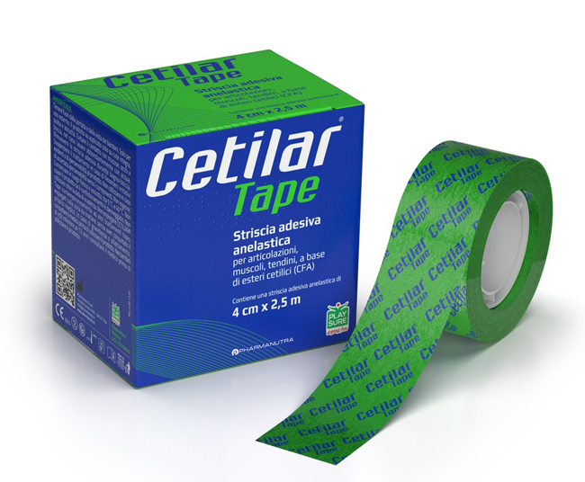 STRISCIA ADESIVA ANELASTICA CETILAR TAPE CM 4 X 2,5 M - farmachicca