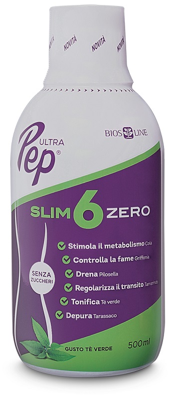 ULTRA PEP SLIM 6 ZERO TE' VERDE 500 ML - farmachicca