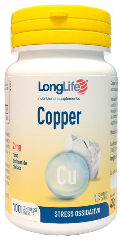 LONGLIFE COPPER 100 COMPRESSE RIVESTITE - farmachicca