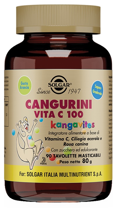 CANGURINI VITA C 100 90 TAVOLETTE MASTICABILI - farmachicca