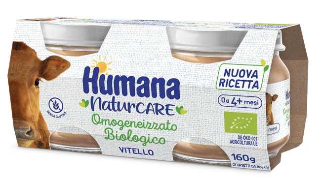 HUMANA OMOGENEIZZATO VITELLO BIOLOGICO 2 PEZZI 80 G - farmachicca