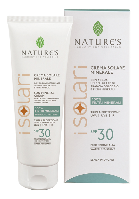 NATURE'S I SOLARI CREMA VISO CORPO MINERALE SPF30 100 ML - farmachicca