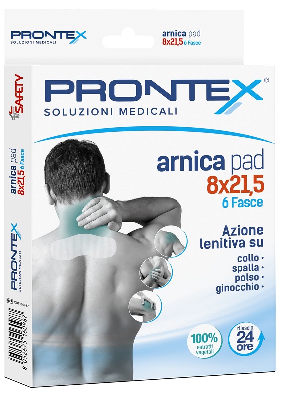 FASCIA PRONTEX ARNICA PAD 8 X 21 ,5 6 PEZZI - farmachicca