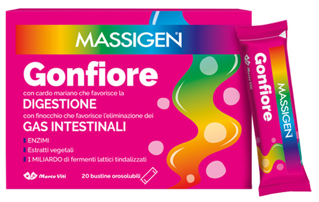 MASSIGEN GONFIORE 20 BUSTINE OROSOLUBILI - farmachicca