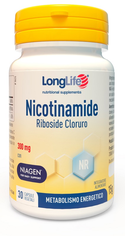 LONGLIFE NICOTINAMIDE RIBOSIDE CLORURO 30 CAPSULE DA 500 MG - farmachicca
