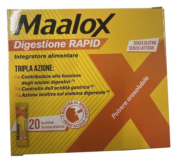 MAALOX DIGESTIONE RAPID 20 BUSTINE DA 2 G - farmachicca