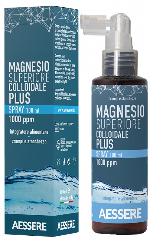 MAGNESIO SUPERIORE COLLOIDALE PLUS SPRAY 1000 PPM 100 ML - farmachicca