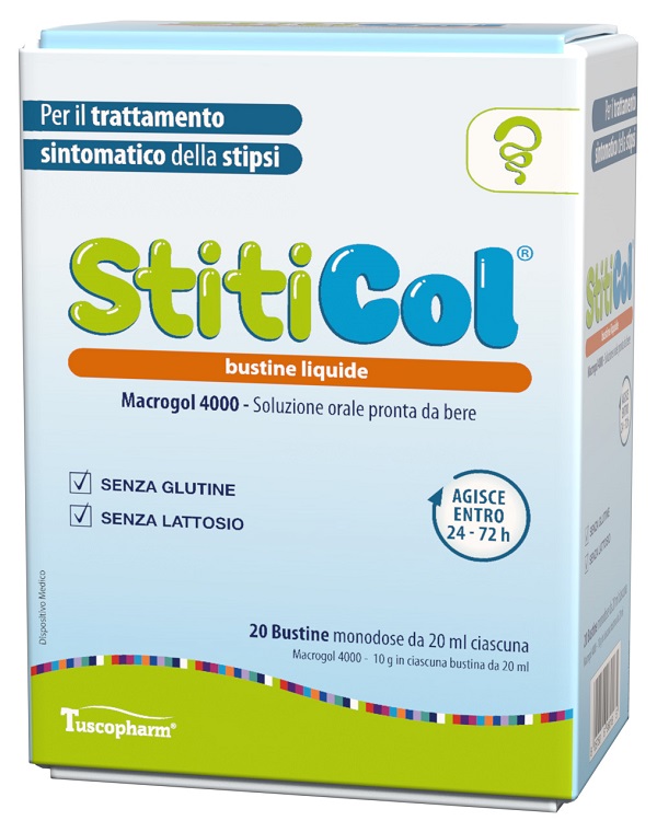STITICOL 20 BUSTINE DA 20 ML SENZA GLUTINE SENZA LATTOSIO - farmachicca