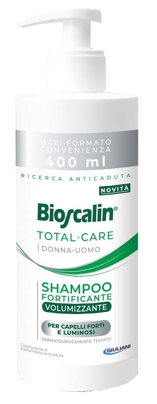 BIOSCALIN TOTAL CARE SHAMPOO FORTIFICANTE VOLUMIZZANTE 400 ML - farmachicca