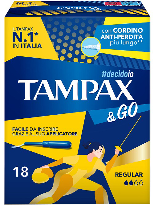 TAMPAX &GO REGULAR 18 PEZZI - farmachicca