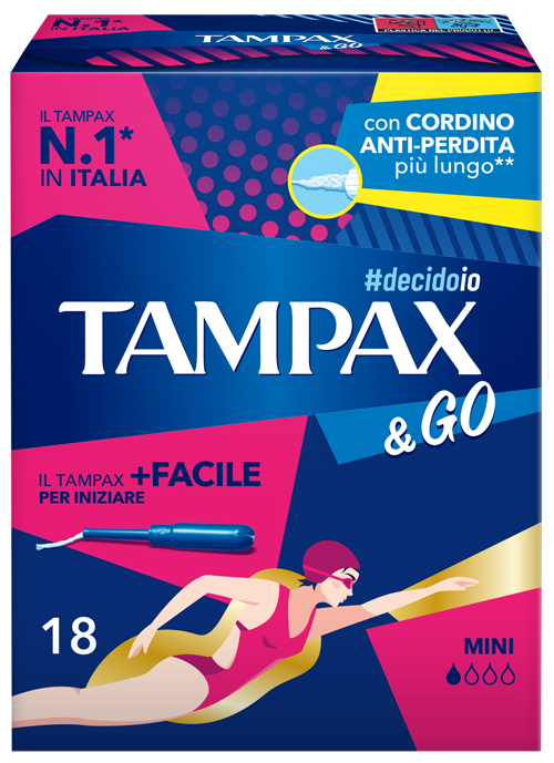 TAMPAX &GO MINI 18 PEZZI - farmachicca