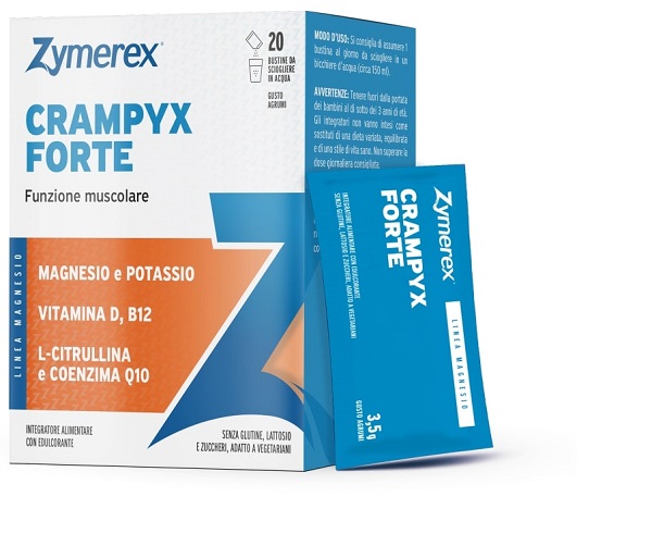 ZYMEREX CRAMPYX FORTE 20 BUSTINE DA 3,5 G GUSTO AGRUMI CON EDULCORANTE SENZA ZUCCHERI SENZA GLUTINE SENZA LATTOSIO - farmachicca