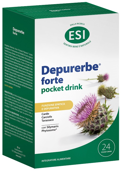 ESI DEPURERBE FORTE POCKET DRINK 24 PEZZI 20 ML - farmachicca