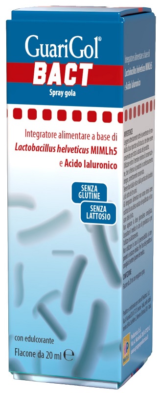GUARIGOL BACT SPRAY 20 ML GUSTO FRAGOLA CON EDULCORANTE SENZA GLUTINE SENZA LATTOSIO - farmachicca