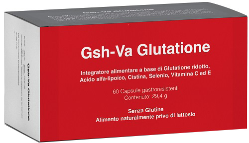 GSH-VA GLUTATIONE 60 CAPSULE ACIDO-RESISTENTI SENZA GLUTINE NATURALMENTE PRIVO DI LATTOSIO - farmachicca