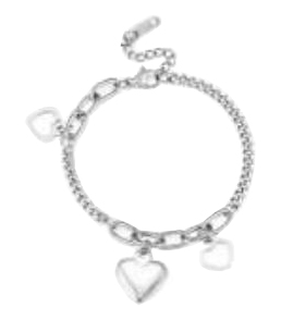 ATELIER FRATTINA 81 BRACCIALE CUORE ARGENTO - farmachicca