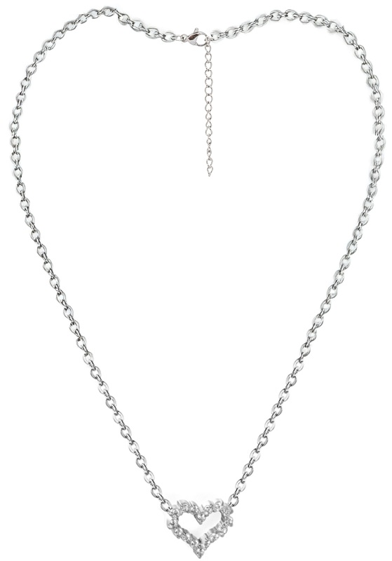 ATELIER FRATTINA 83 COLLANA CUORE STRASS - farmachicca