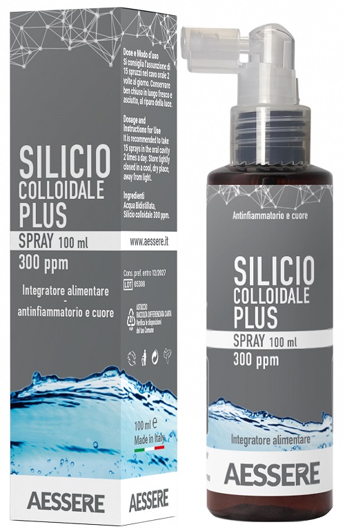 SILICIO COLLOIDALE PLUS SPRAY 300PPM 100 ML - farmachicca