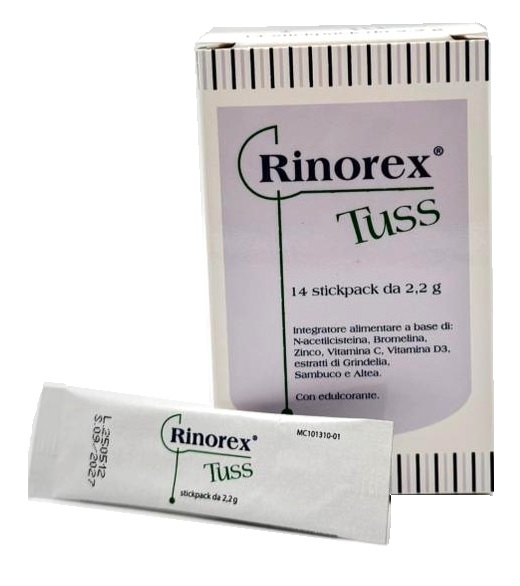 RINOREX TUSS 14 STICKPACK DA 2,2 G - farmachicca