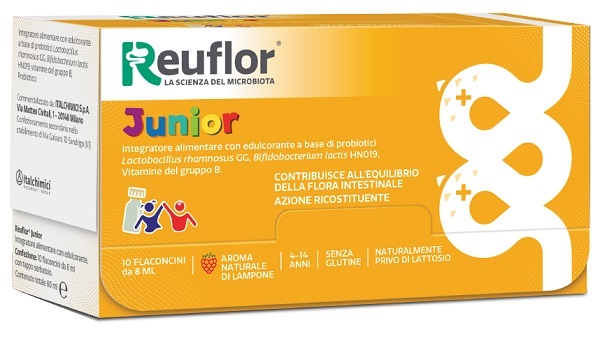 REUFLOR JUNIOR 10 FLACONCINI 8 ML - farmachicca