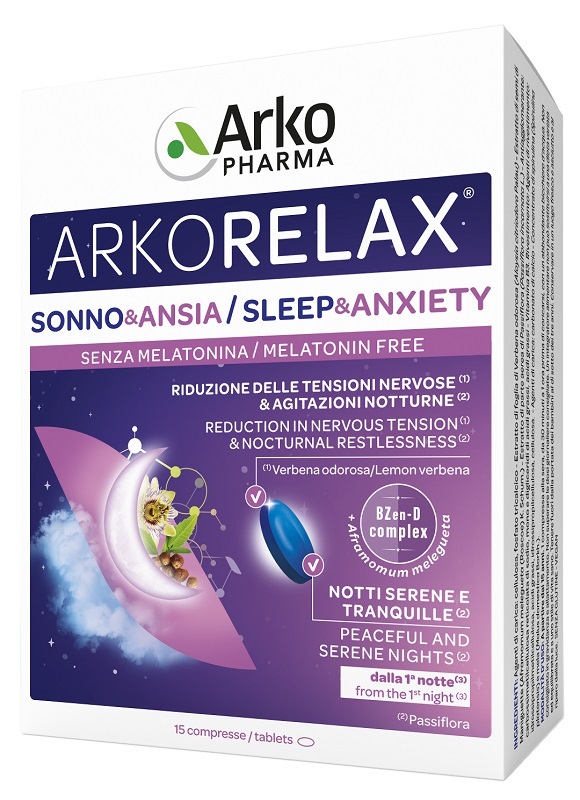 ARKORELAX SONNO&ANSIA 15 COMPRESSE - farmachicca