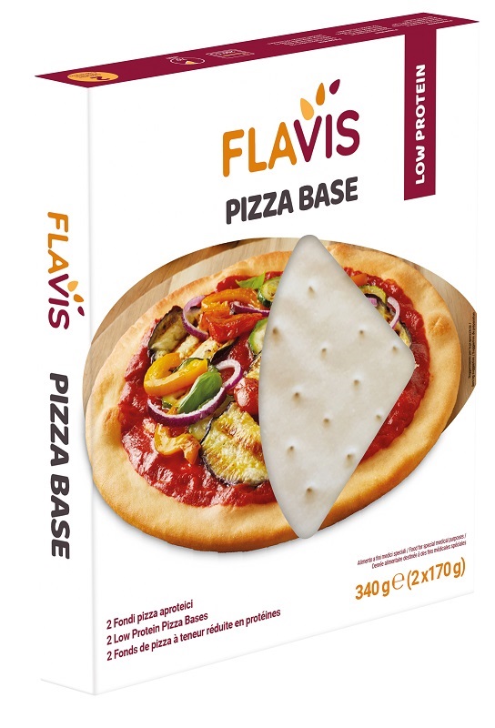 FLAVIS PIZZA BASE 2 FONDI PIZZA APROTEICI DA 170 G - farmachicca