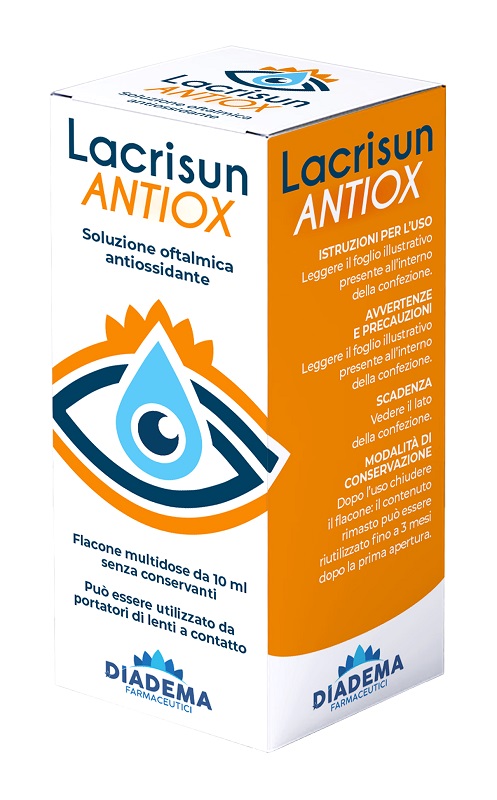 LACRISUN ANTIOX SOLUZIONE OFTALMICA ANTIOSSIDANTE OCCHI FLACONE MULTIDOSE 10 ML - farmachicca