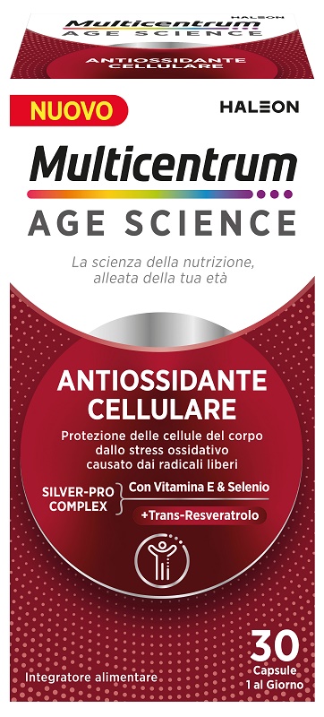 MULTICENTRUM AGE SCIENCE ANTIOSSIDANTE CELLULARE 30 CAPSULE - farmachicca