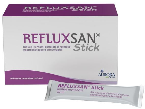 REFLUXSAN STICK 20 BUSTINE MONODOSE DA 20 ML SENZA GLUTINE SENZA LATTOSIO - farmachicca