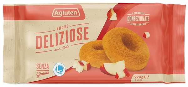 AGLUTEN NUOVE DELIZIOSE 4 PEZZI DA 55 G - farmachicca