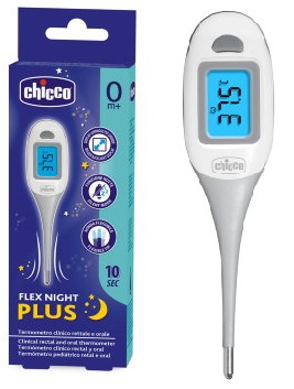 CHICCO TERMOMETRO FLEX NIGHT PLUS - farmachicca