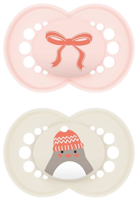 MAM ORIGINAL 2-6 WINTER LIMITED EDITION SILICONE FEMMINA 2 PEZZI - farmachicca