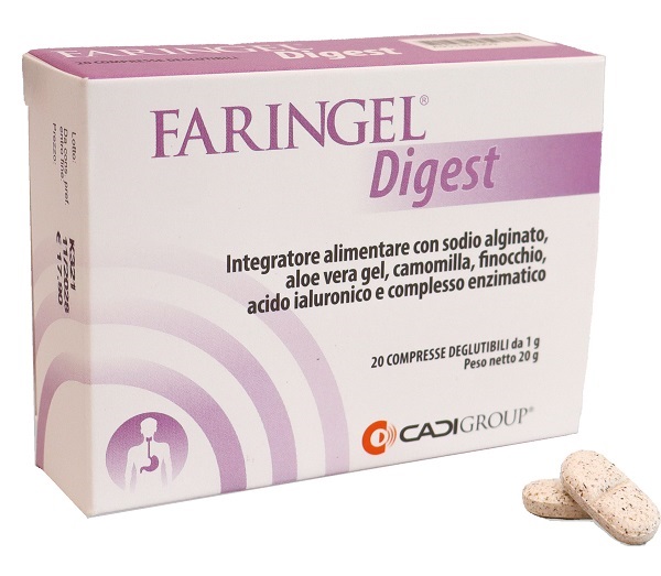 FARINGEL DIGEST 20 COMPRESSE DEGLUTIBILI - farmachicca