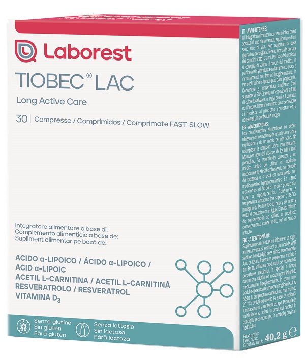 TIOBEC LAC 30 COMPRESSE - farmachicca