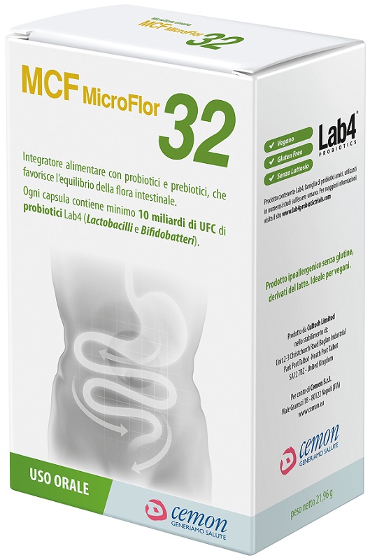 MCF MICROFLOR 32 60 CAPSULE VEGETALI - farmachicca