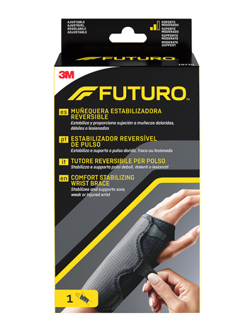 TUTORE PER POLSO REVERSIBILE FUTURO NERO 1 PEZZO - farmachicca